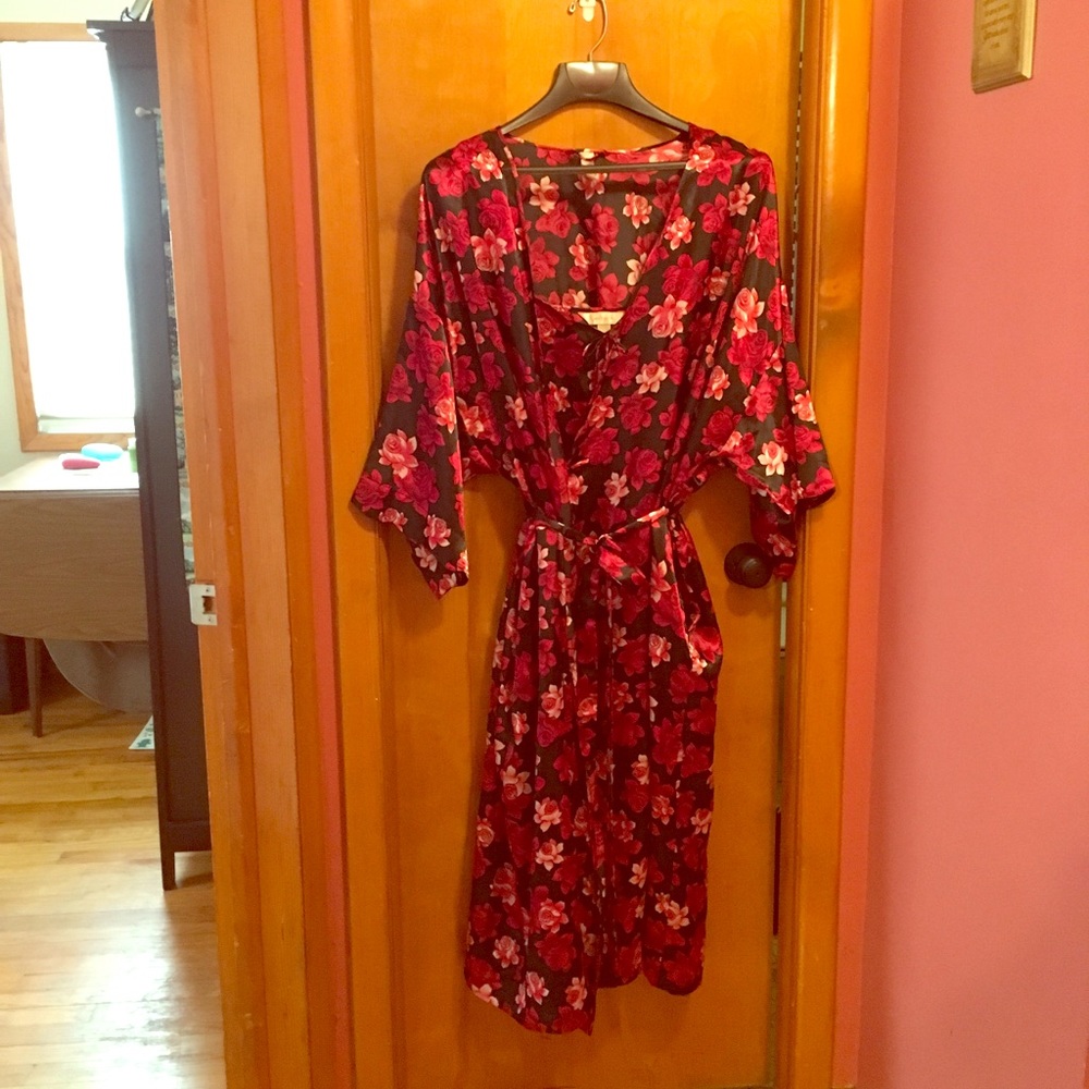 Lane Bryant 26/28 Floral Nightgown/Robe Set